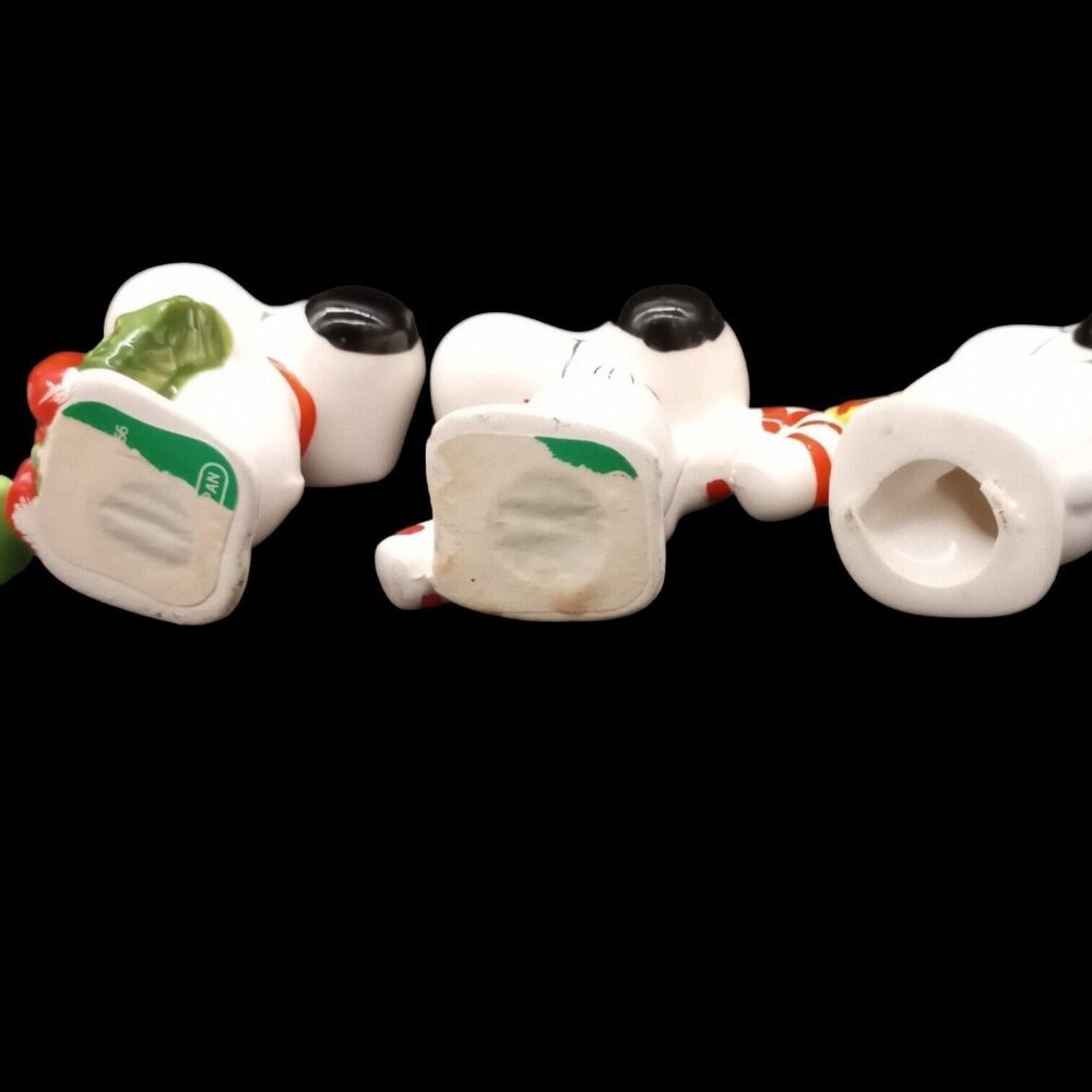 Vtg Peanuts Snoopy Ornament Lot of 9 Christmas Whitman's Candies Sleigh Bank - Picture 9 of 16